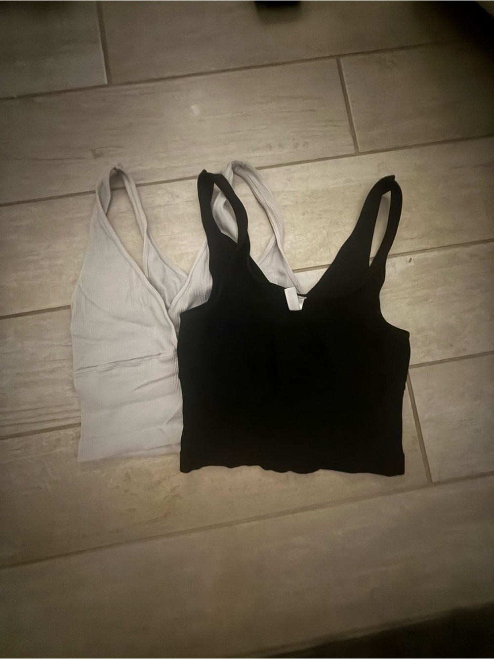 Nikibiki Cropped Ribbed Tanks - Set of 2